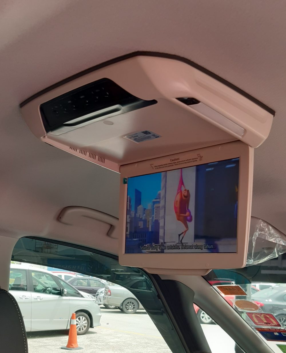 Rear Entertainment Roof Monitor