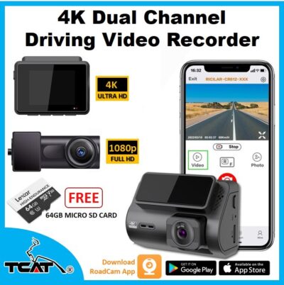 4K Dual Channel Driving Video Recorder