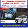 Nissan Serena C27 Speed Lock + 360 View on Radio Display Harness - Image 2